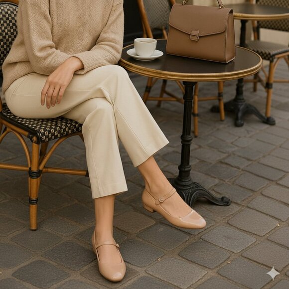 Anne Klein Shoes - Anne Klein Nude Mary Jane Pumps | Square Toe Block Heel Shoes | Women’s Size 9.5